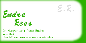 endre ress business card